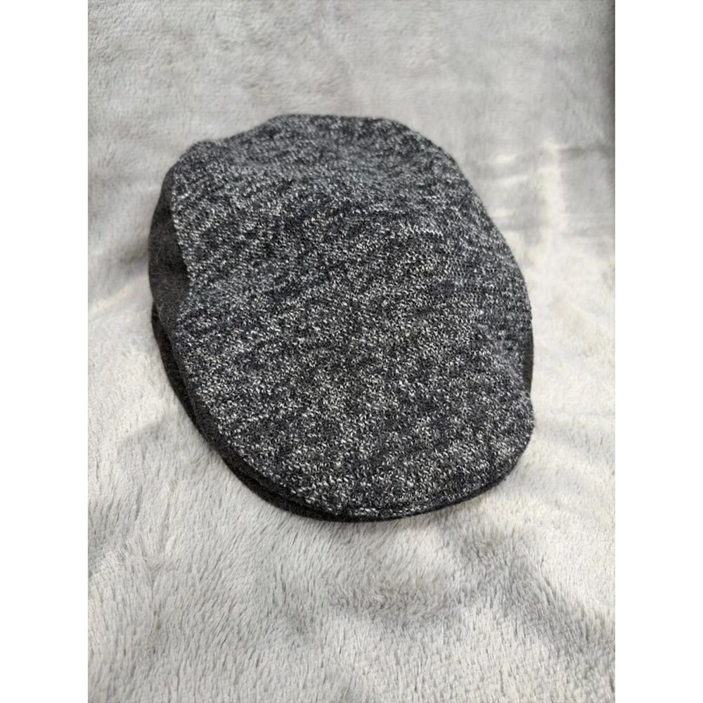 Vintage herringbone Lake of the Isles Gray Tweed Wool Blend Flat Cap Ivy L/XL